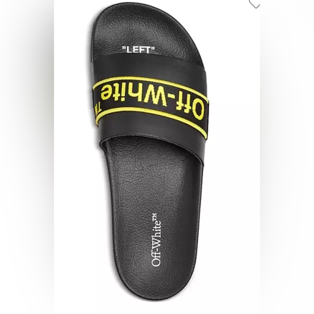 Off-White
Men's Industrial Belt Logo Slide Sandals